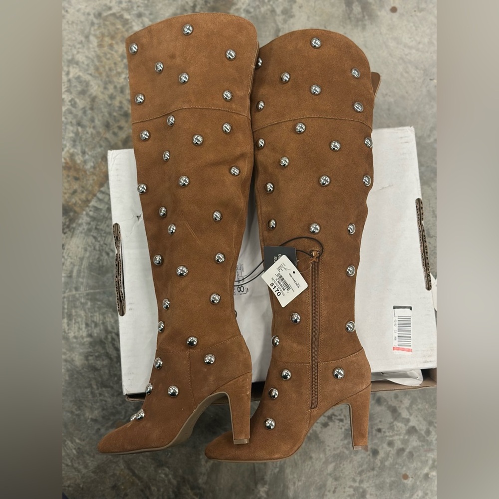 A.N.A Women’s Brown studded boots - Picture 4 of 10